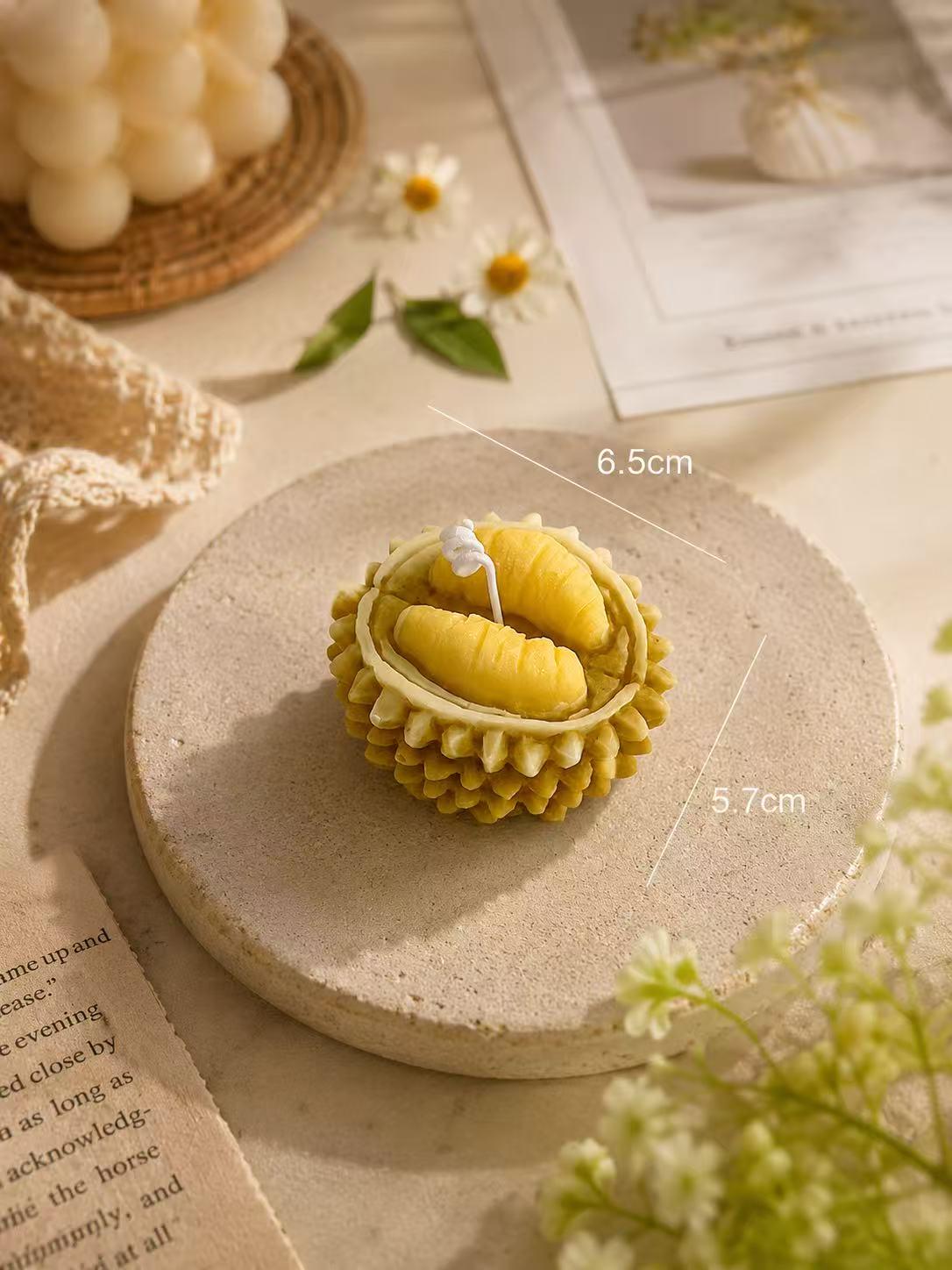 Handmade Durian Candle,Realistic Durian Fruit Candle,Fake Food Candle,Tropical Fruit Candle,Funny Candle Gift, Foodie Gift,Unique Home Decor
