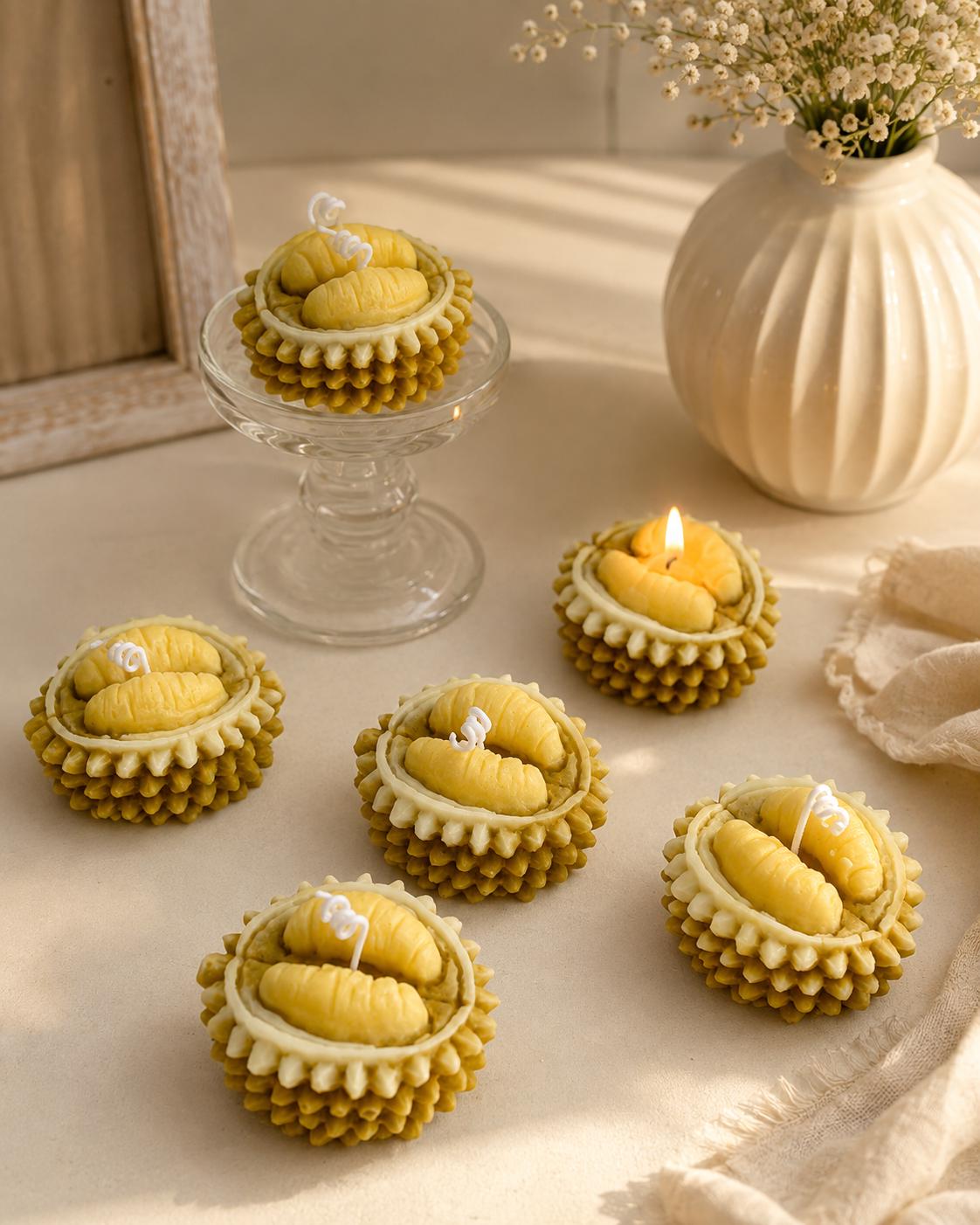 Handmade Durian Candle,Realistic Durian Fruit Candle,Fake Food Candle,Tropical Fruit Candle,Funny Candle Gift, Foodie Gift,Unique Home Decor