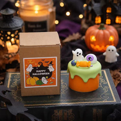 Handmade Halloween Candle, Cute Ghost Candle,Pumpkin Candle,Spooky Candle,Kawaii Halloween Decor, Halloween Gift,Fall Candle,Handmade Candle