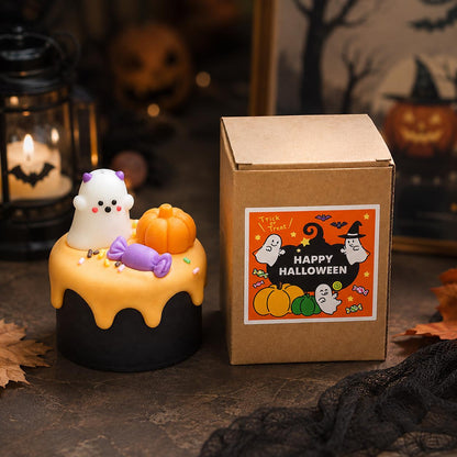 Handmade Halloween Candle, Cute Ghost Candle,Pumpkin Candle,Spooky Candle,Kawaii Halloween Decor, Halloween Gift,Fall Candle,Handmade Candle