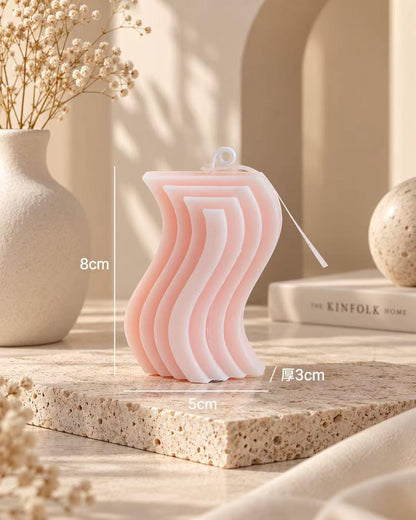 Handmade Geometric Candle, Aesthetic Sculptural Candle,Modern Shape Candle, Minimalist Home Decor, Abstract Candle, Unique Housewarming Gift
