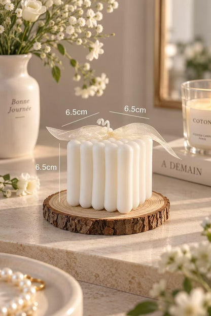 The bubble cube & heart candle shown from another angle.