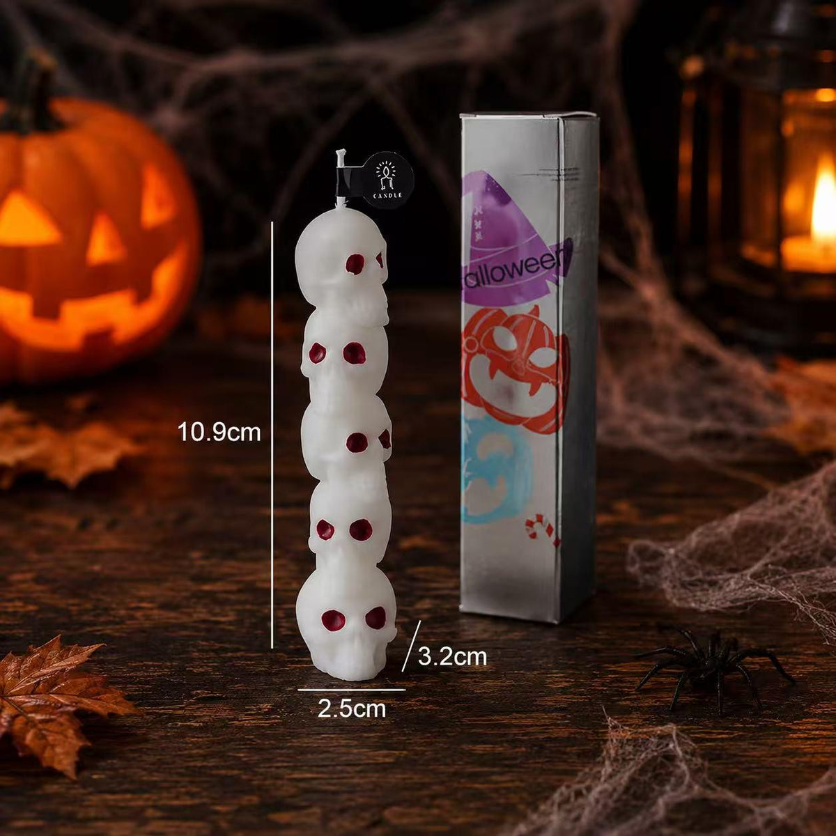 Handmade Creepy Halloween Candle, Finger Candle, Skull Candle, Jack O Lantern Candle, Horror Decor, Spooky Season Gift, Gothic Home Decor