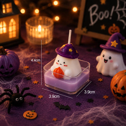 Handmade Cute Halloween Candle, Ghost Candle, Pumpkin Candle, Skull Candle, Kawaii Spooky Decor, Halloween Gift, Fall Home Decor
