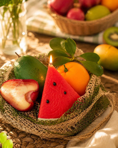 Handmade Realistic Watermelon Candle, Red Watermelon Candle, Yellow Watermelon Candle, Fake Fruit Candle, Cute Summer Decor, Foodie Gift