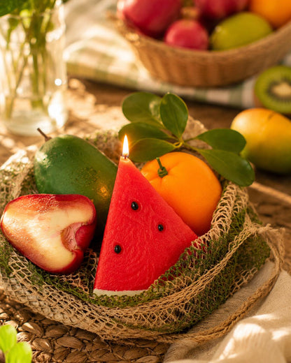 Handmade Realistic Watermelon Candle,Yellow Watermelon Candle, Red Watermelon Candle, Fake Fruit Candle, Cute Summer Decor, Foodie Gift