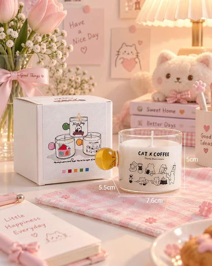 Cute Door Knob Scented Candle, Handmade Soy Wax Candle, Kawaii Animal Candle, Aesthetic Home Decor, Unique Birthday Gift, Housewarming Gift