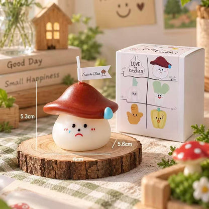 Handmade Cute Vegetable Scented Candle, Kawaii Food Candle, Soy Wax Candle, Funny Kitchen Decor, Unique Gift, Cute Home Decor, Foodie Gift