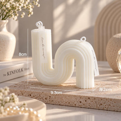 Handmade Geometric Candle, Aesthetic Sculptural Candle,Modern Shape Candle, Minimalist Home Decor, Abstract Candle, Unique Housewarming Gift