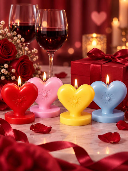 Heart-Shaped Candle shown in a product photo.